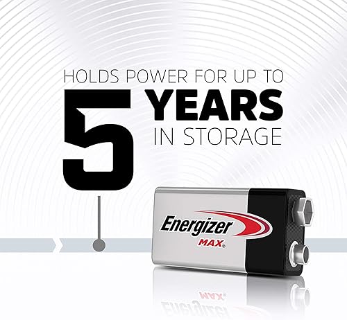 Miniatura 8 de Energizer Baterías MAX de 9 V (paquete de 2), pilas alcalinas de 9 voltios. El embalaje puede variar