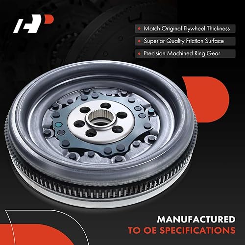 Miniatura 4 de A-Premium Volante de doble masa compatible con Volkswagen Jetta 2009-2010, Beetle 2013-2015, Golf y Audi A3 2010-2013, 2.0L Turbo, transmisión