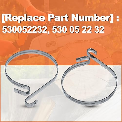 Miniatura 2 de Mtanlo Banda de freno de 2 cadenas 530052232 para motosierra Husqvarna 136 137 141 142 2036 2040 EE. UU., banda de freno DataCaciques