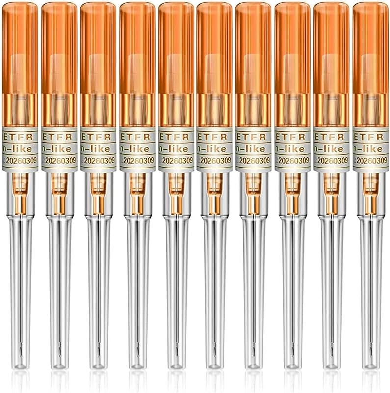 Agulhas para piercing com cateter SUMPIGGER 14G, aço inoxidável 316L, 10 unidades