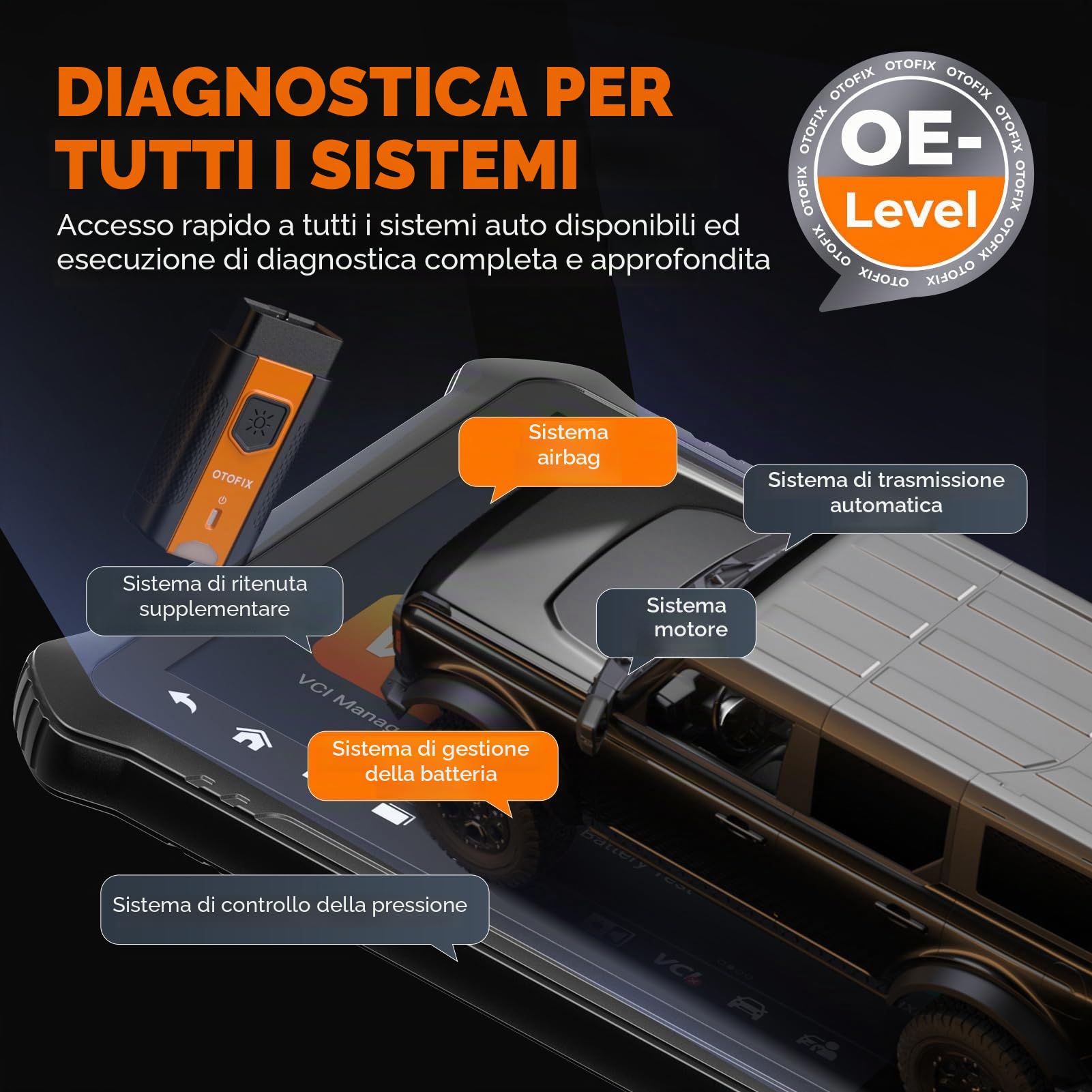 OTOFIX D1 PROS2 Strumento Diagnostico Auto, Codifica ECU, 40+ Servizi, Diagnosi di Tutti i Sistemi OE, Controllo Bidirezionale, Funzioni Guidate, Scansione Automatica, CANFD, Aggiornamento Di 2 Anni