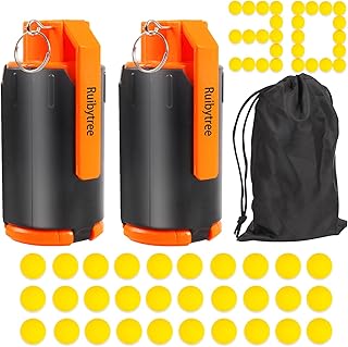 Ruibytree CS Tactical Plastic Toy for Nerf Rival Battle Game, Cs Foam Bullet Ball G Renade (2 Packs)