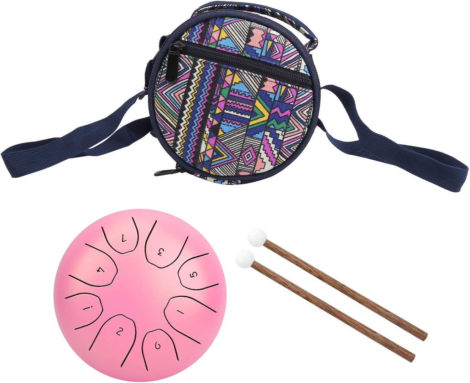 Tambor Etéreo Mini 5.5 Pulgadas de Acero con Bolsa Rosa miniatura 1