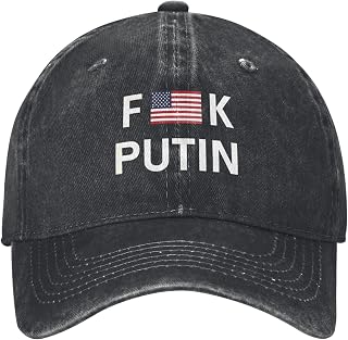 Fuck Putin Hat I Stand with Ukraine Golf Hats Retro Dad Baseball Caps