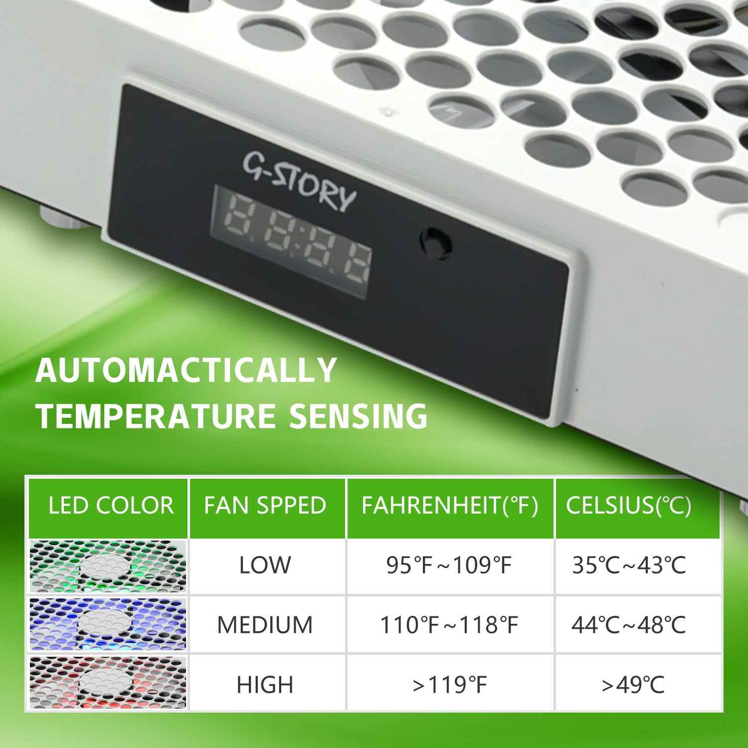 Ventilateur pour Xbox Series X,Ventilateur de Refroidissement avec Vitesse Automatique Réglable par Température,Lumière LED 7
