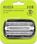 32B Tête de rasoir pour Braun Series 3, Feuille de remplacement & Cassette de cutter pour rasoir Braun Foil 3000s 3010s 3020s 3030s 3040s 3050cc 3070cc 3080s 3090cc 320 330 340 350cc