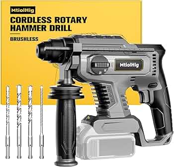 MtiolHig Rotary Hammer Drill Compatible with Dewalt 20V, Heavy