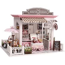 Miniature Dollhouse Kit, DIY Wooden Kitchen Mini House Furniture