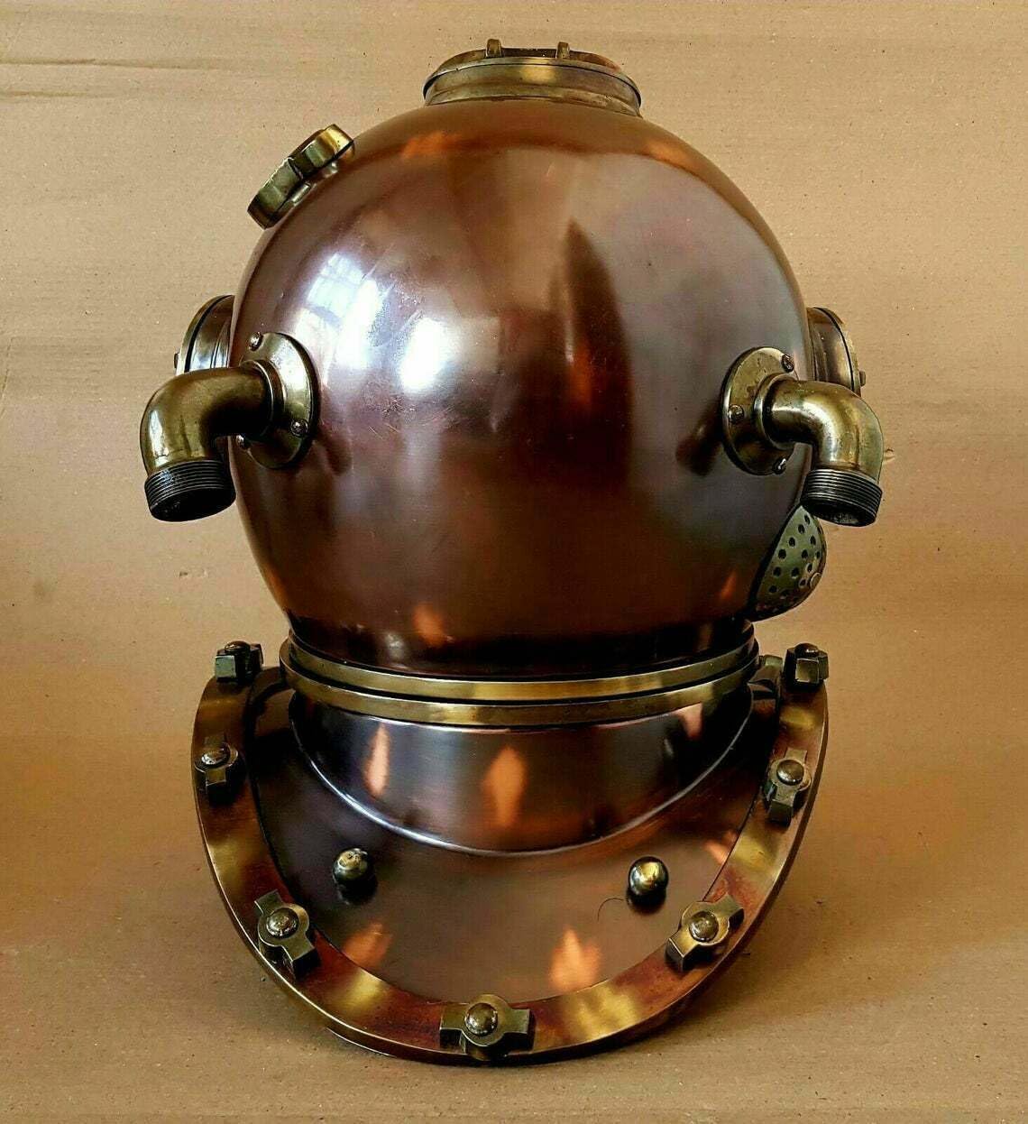 Royal Navy Diving Helmet ~ Anchor Engineering Diving Helmet ~ Marine Like Rare Antique Old Divers Helmet ~ Gift Items