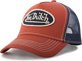 Von Dutch Unisex Trucker Hat, Colorblock, Mesh Back, Curved Bill, Snapback