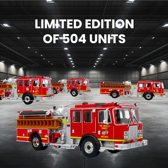 Iconic Replicas KME Predator Fire Engine: LACFD - Engine 16 1:64
