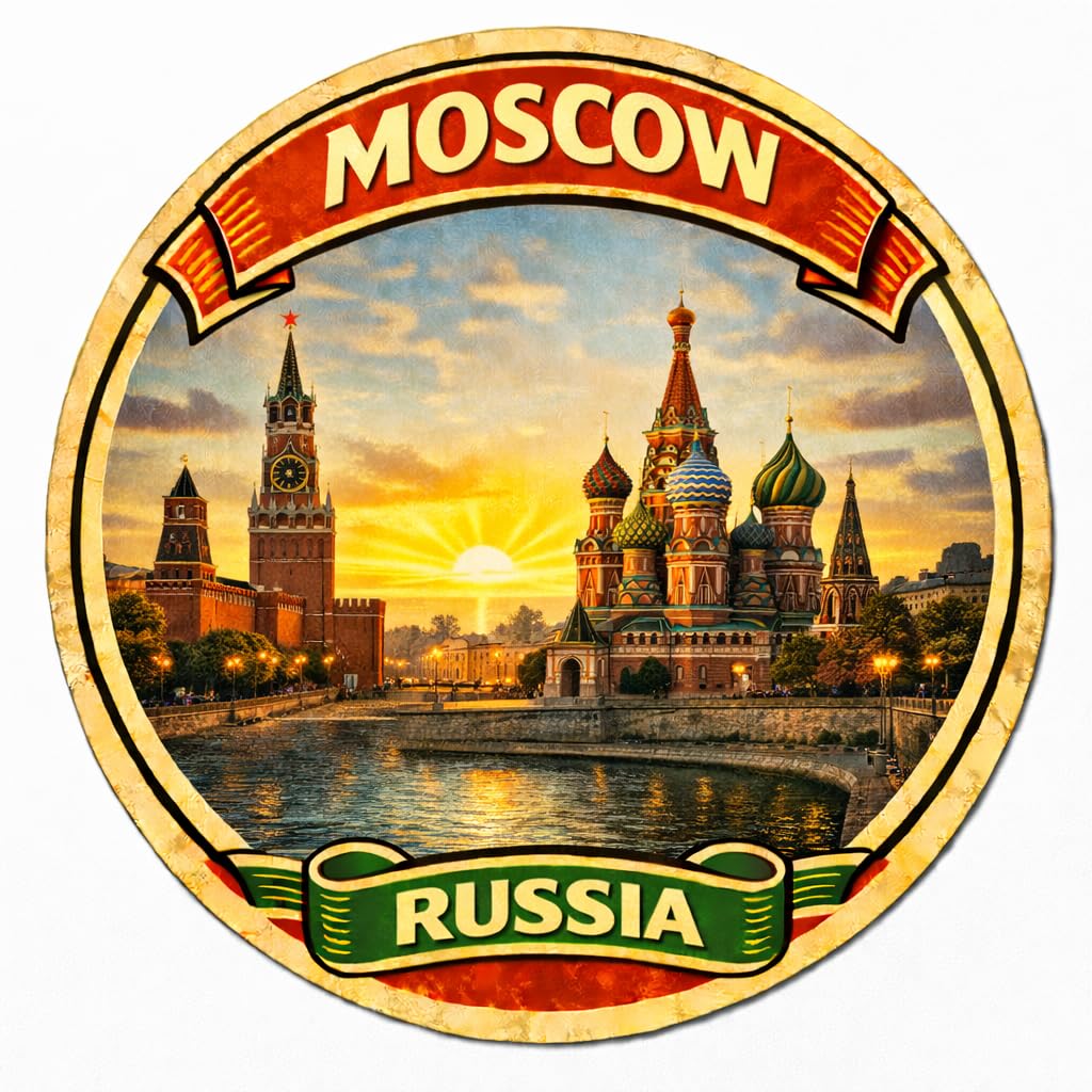 Nomad Charging Box Moscow Russia Decorative Souvenir Fridge Magnet A0015