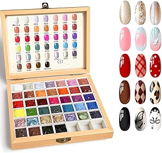 Sponge Paint Patting Gel Polish & Tools Kit, 39 Colors Ombre Nail Gradient Painting Gel Blush Blooming for Pigment Pat Aura Nails, French Manicure