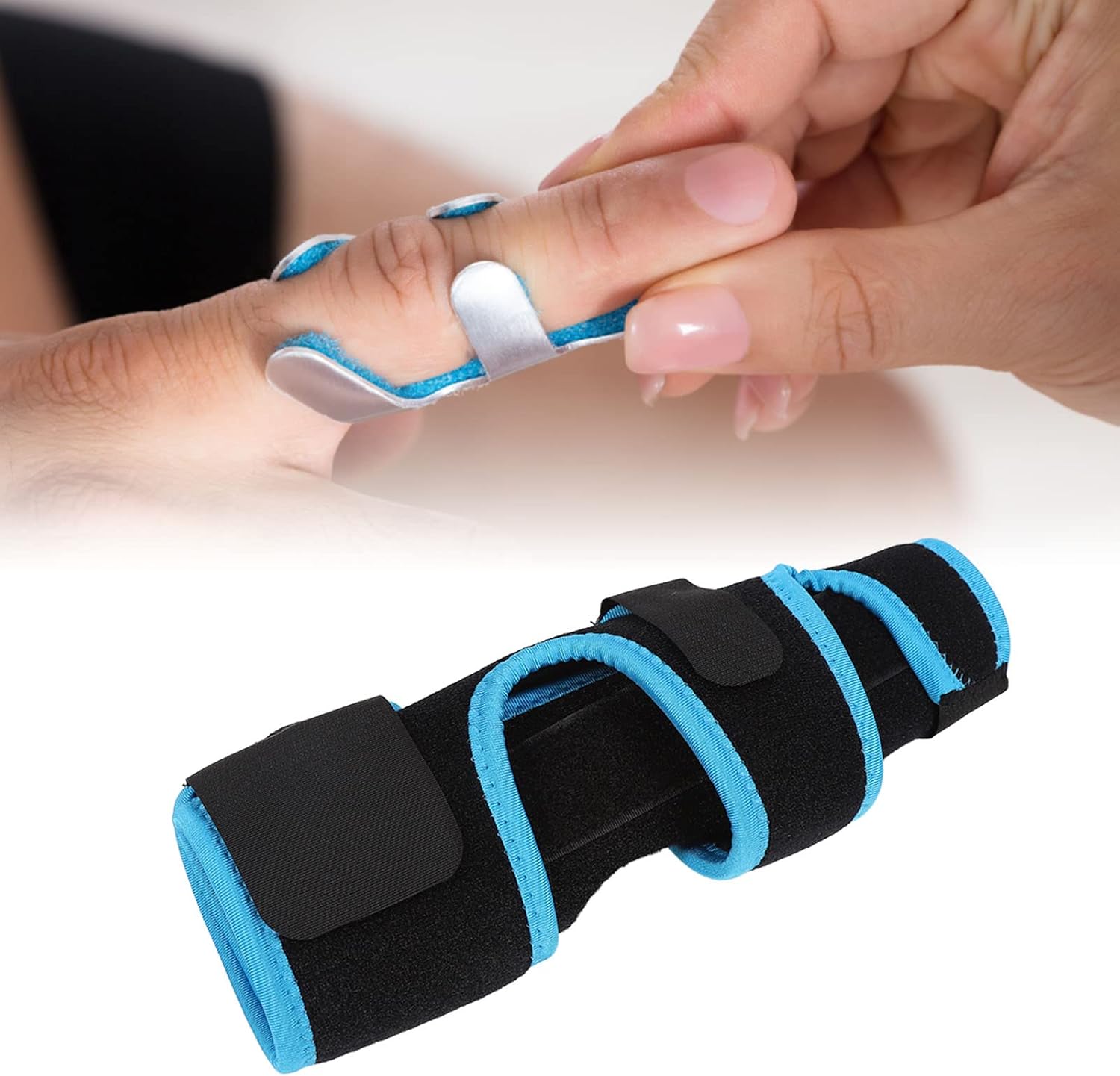Finger Splint, Adjustable Double Fingers Splint, Finger