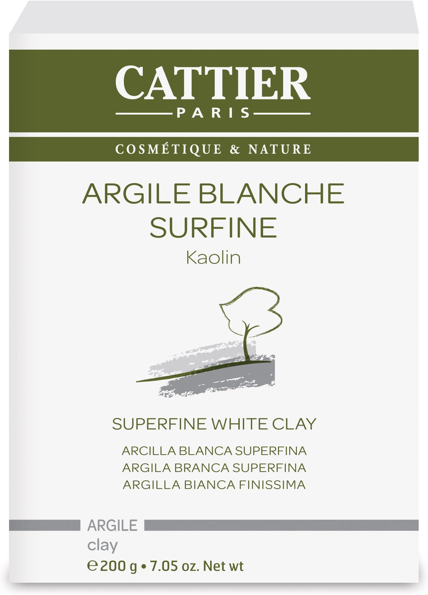 CATTIERArgile blanche surfine 200 g