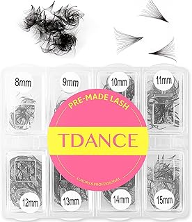 TDANCE Extensiones de pestañas prefabricadas ...