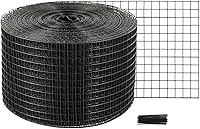 Vista 11 de VEVOR Panel solar para pájaros, kit de rollo de malla de alambre recubierto de PVC de 6 pulgadas x 98 pies con 100 sujetadores, 50 cables