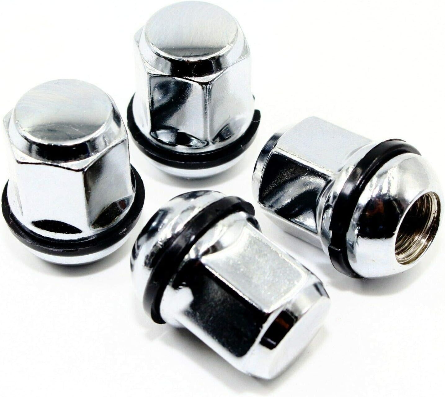 Set of 20 Veritek 14x1.5mm 7/8 22mm Hex 1.38 Inch Chrome OEM Factory Washer Style Radius Seat Lug Nuts for Honda Odyssey Pilot Ridgeline Factory Wheels