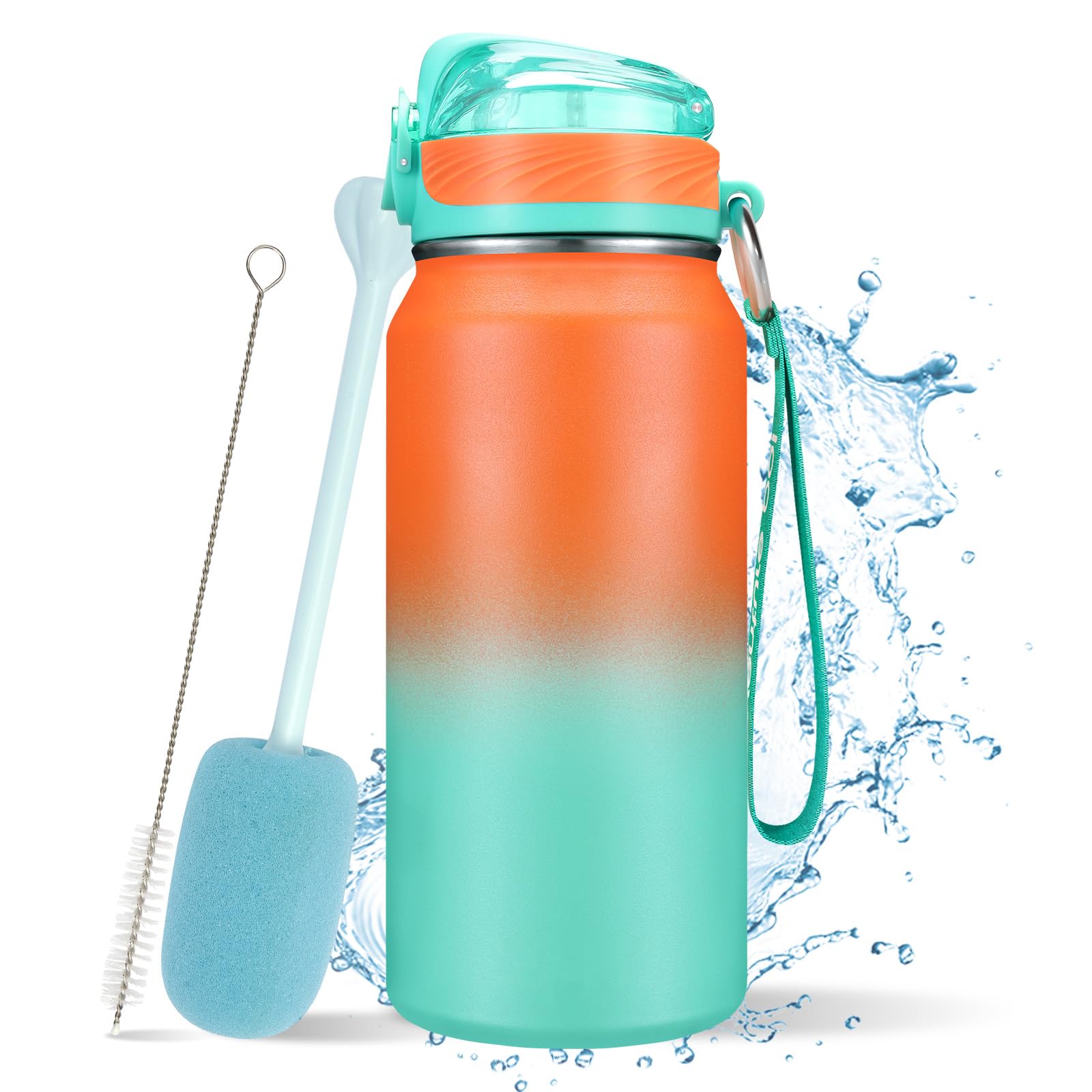 Amazon | BottHealth 保冷 保温 水筒 ストロー 直飲み 700ml