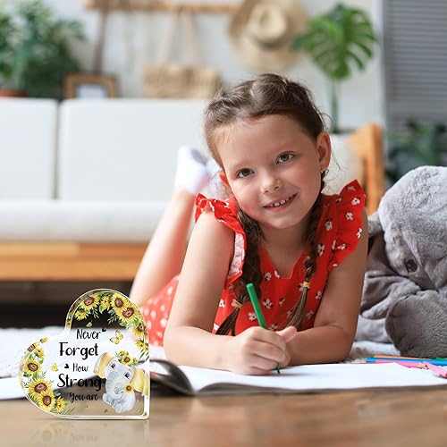 Miniatura 10 de Kathfly Regalos inspiradores para mujeres, recuerdo de corazón acrílico, regalo inspirador de alegría para novia, esposa, niña, hija, en Navidad,