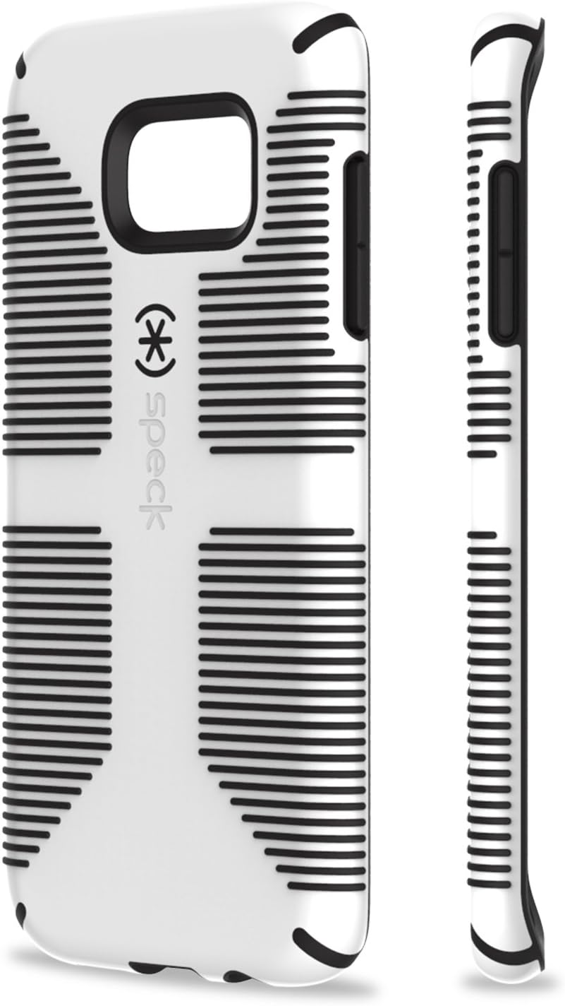 Speck 75870-1909 Dual-Layer CandyShell Grip Case for Galaxy S7 Edge - White/Black