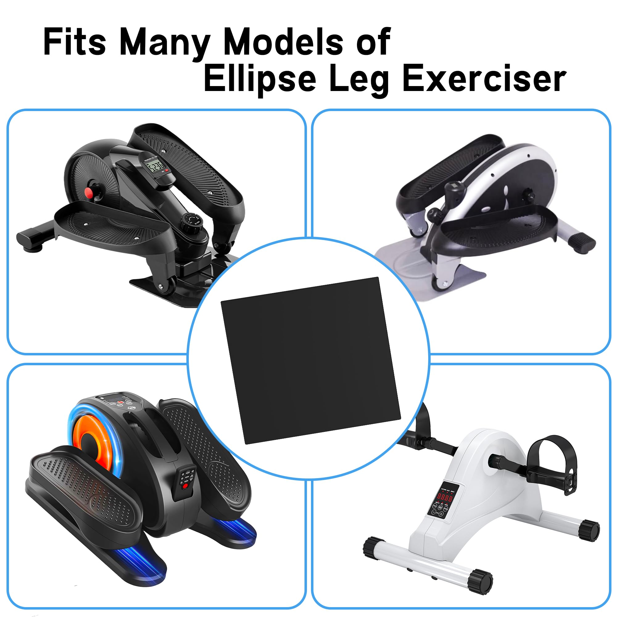 Machine D'exercice Des Jambes Antidérapant, Tapis D'entraînement De Protection – Tapis De Fitness Pour Pédalier Elliptique Sous Le Bureau, Accessoire De Sport à Domicile