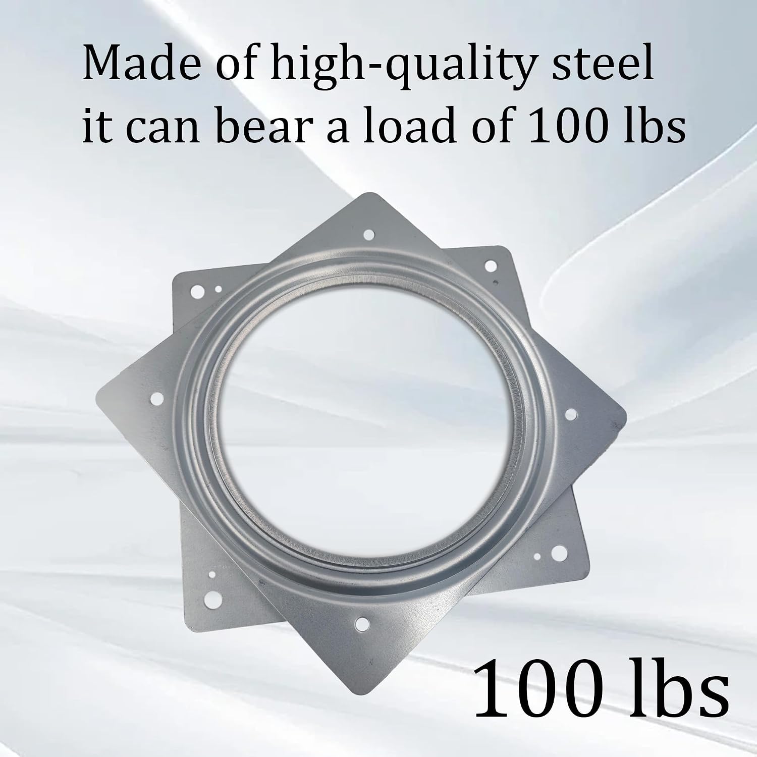 1Pc 6" Lazy Susan Turntable, 100 lbs Heavy Duty Steel Ball Bearing Rotating Tray, Low Profile Swivel Plate for Table, Cabinet, Kitchen, Craft Projects, Plants, 360°Smooth Rotation
