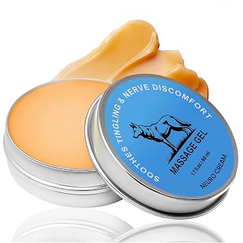 Nerve Relief Balm for Neuropathy Neuro Magnesium Cream with Menthol & MSM, Cooling Soothing Massage Cream for Muscle & Joint Comfort, Lavender Scent 1.7 Fl Oz Pack of 1
