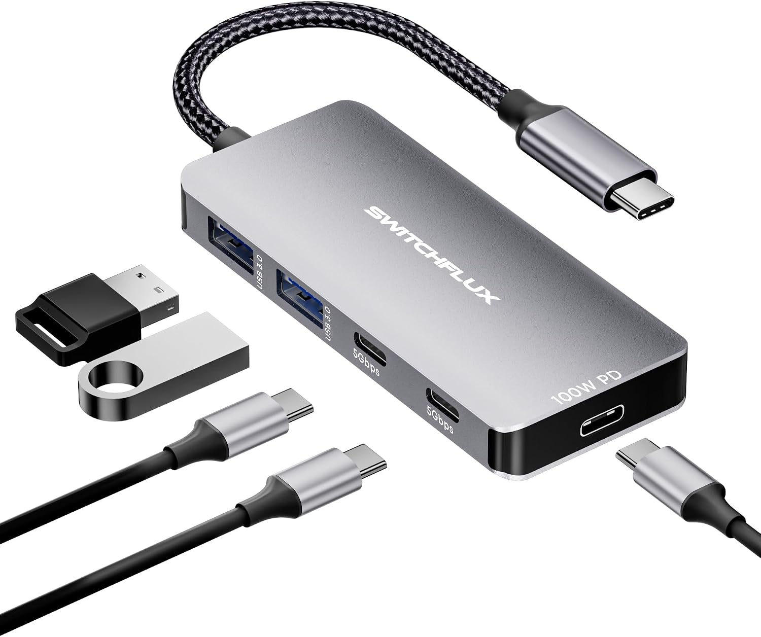 USB C Docking Station Dual Monitor,Laptop Docking Station 3 Monitors Triple 4K Display with 2 HDMI, DisplayPort,100W PD Charging,USB 3.0 Ports Multiport Adapter for Dell, HP, Lenovo,etc