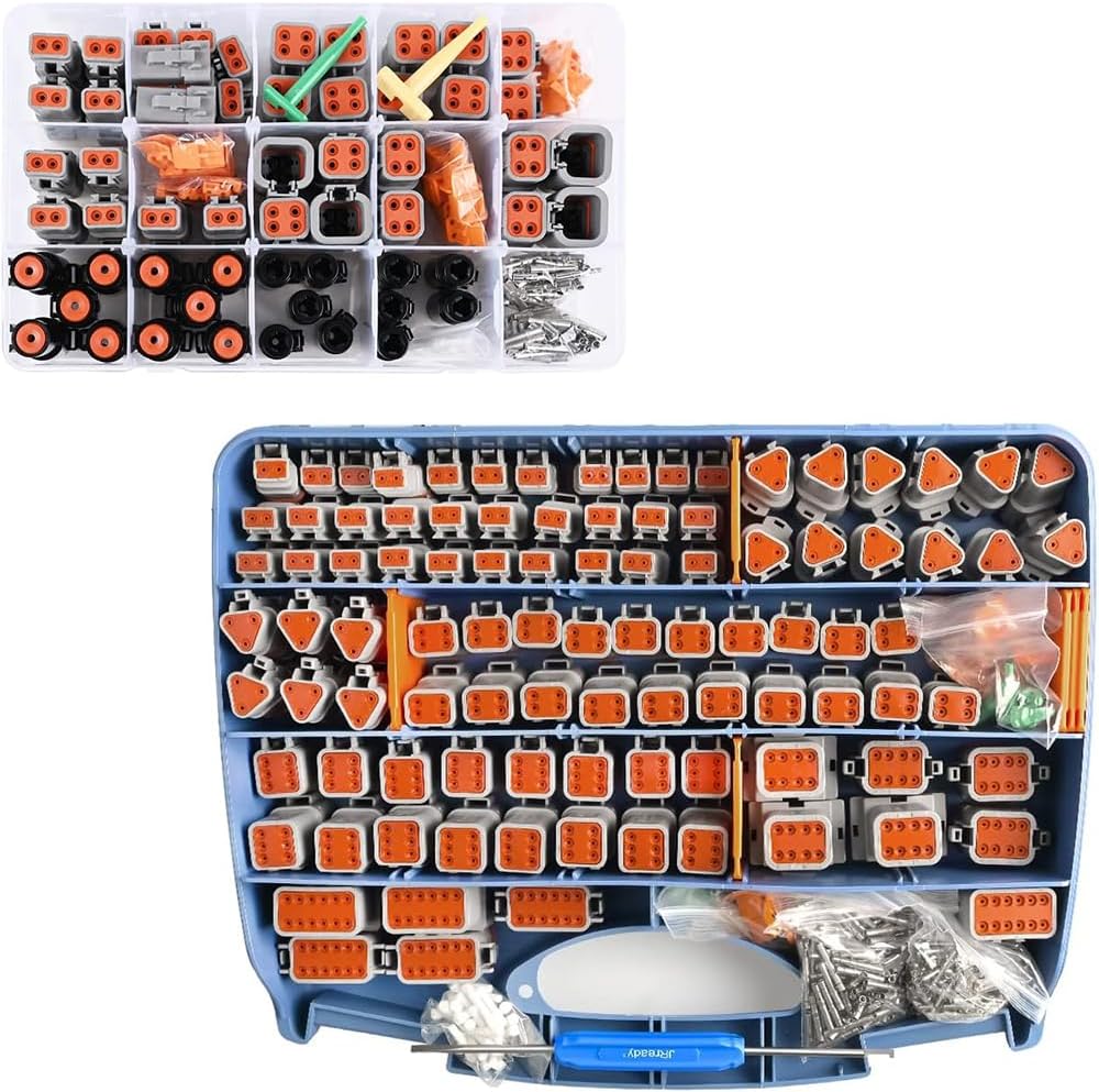 Newdeli Deutsch Steckverbinder-Set, 188 Stück, 12 Sets, 2, 3, 4, 6, 8