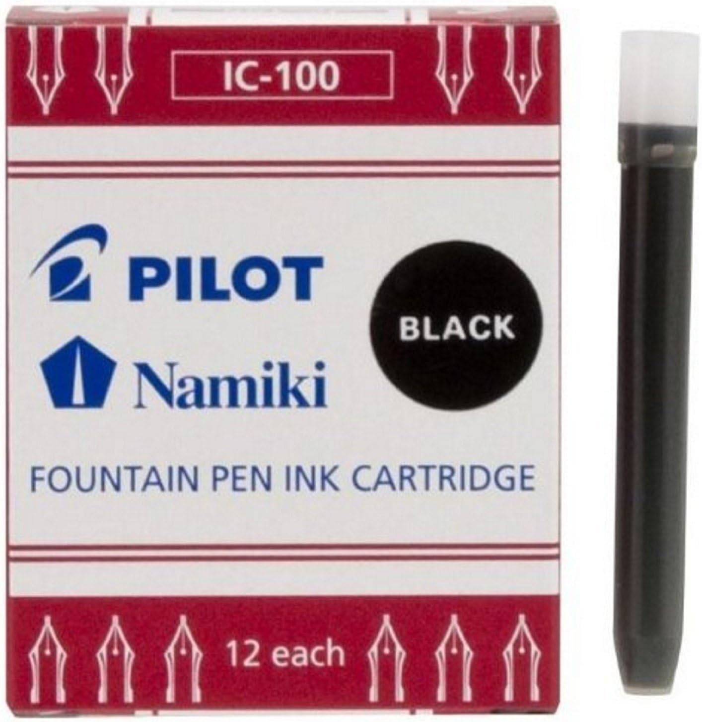 Ink Cartridge Namiki, for Capless Fountain pens, Black, VE = 1.