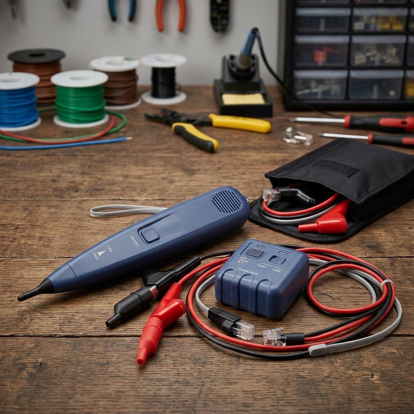 Kit sonda generatore di tono per tracciamento cavi 16km gamma