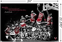 Vista 3 de Trends International Michael Jordan - Fly Wall Poster, 22.375" x 34", Poster & Mount Bundle