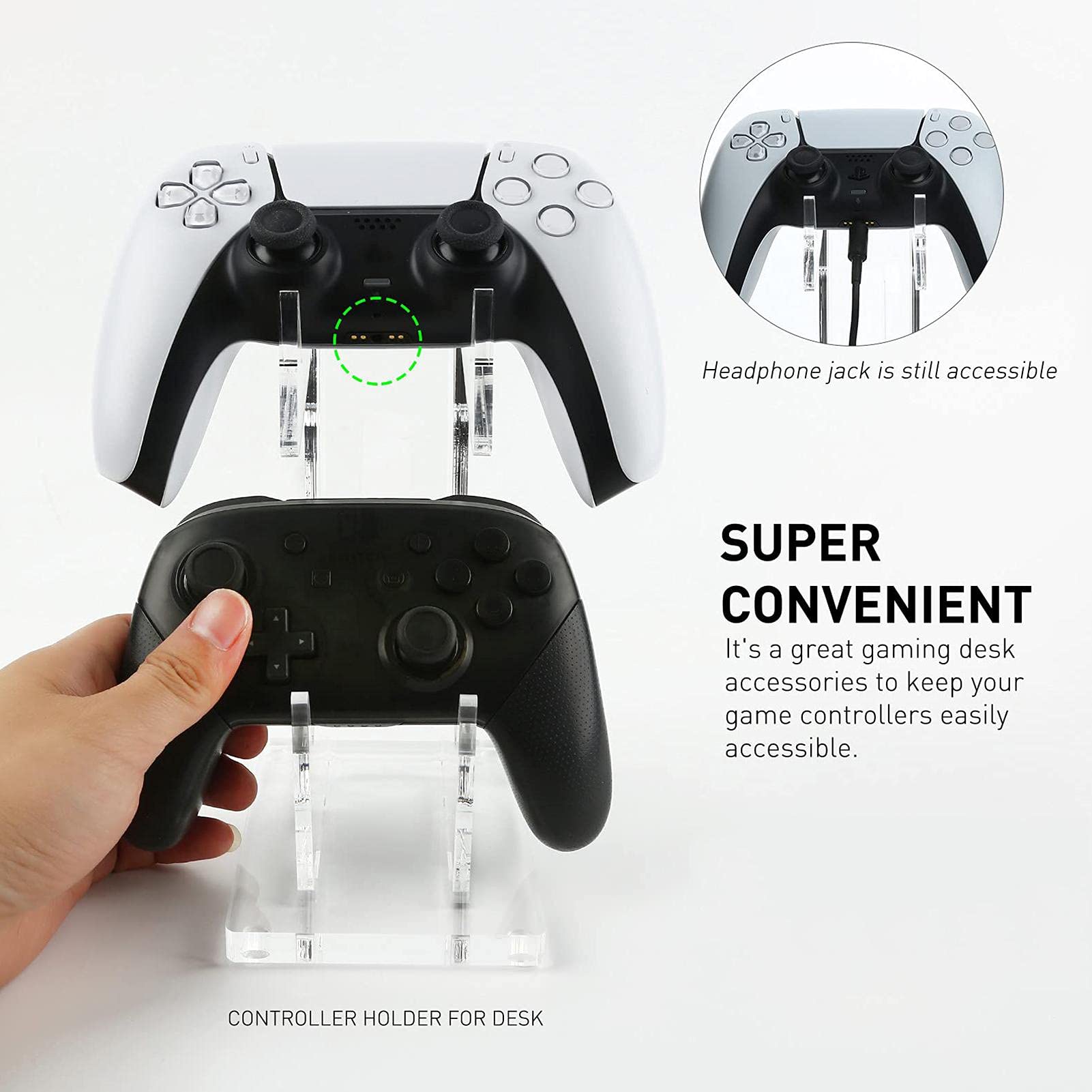 Controller-Halter -Zubehör Gamecontroller-Displayständer Acryl Electronic Game Controller Halterung Universal Spiel Controller Ständer Halter Acryl Gamecontroller Halter Für PS5,Für Switch