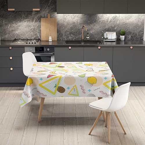 Vista 34 de Caves Beautiful Scenery Mantel Redondo para Mesa De 4 Sillas Decoración de mantel para exteriores para comedor, 60 x 60 pulgadas