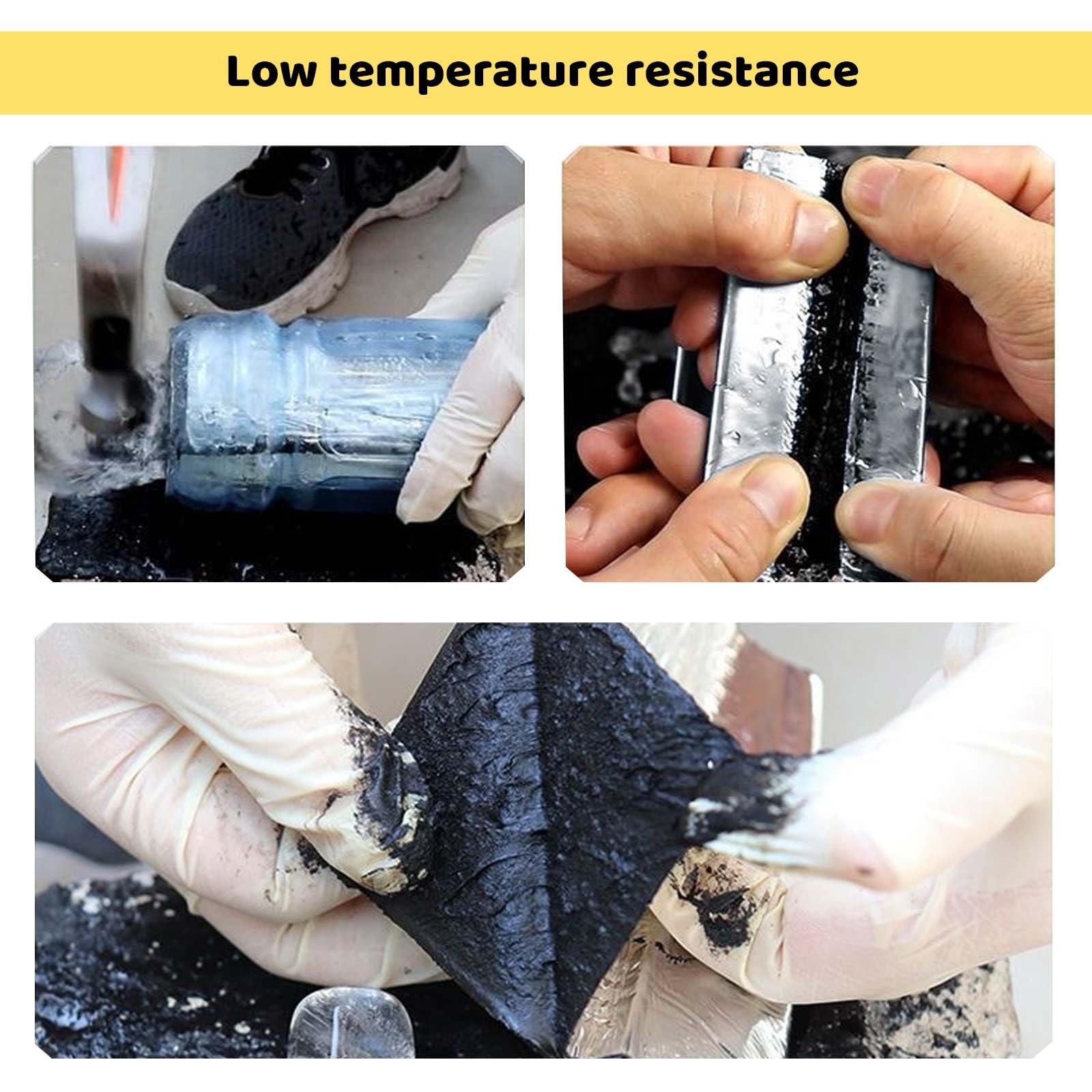 Tela Asfaltica Autoadhesiva Cinta Reparación de Techos Rollo Adhesivo de Tela Asfáltica para Tuberías Metal Fugas de Techo Sello de Ventana Bar(W20cm x T1.50mm x L5.0m)