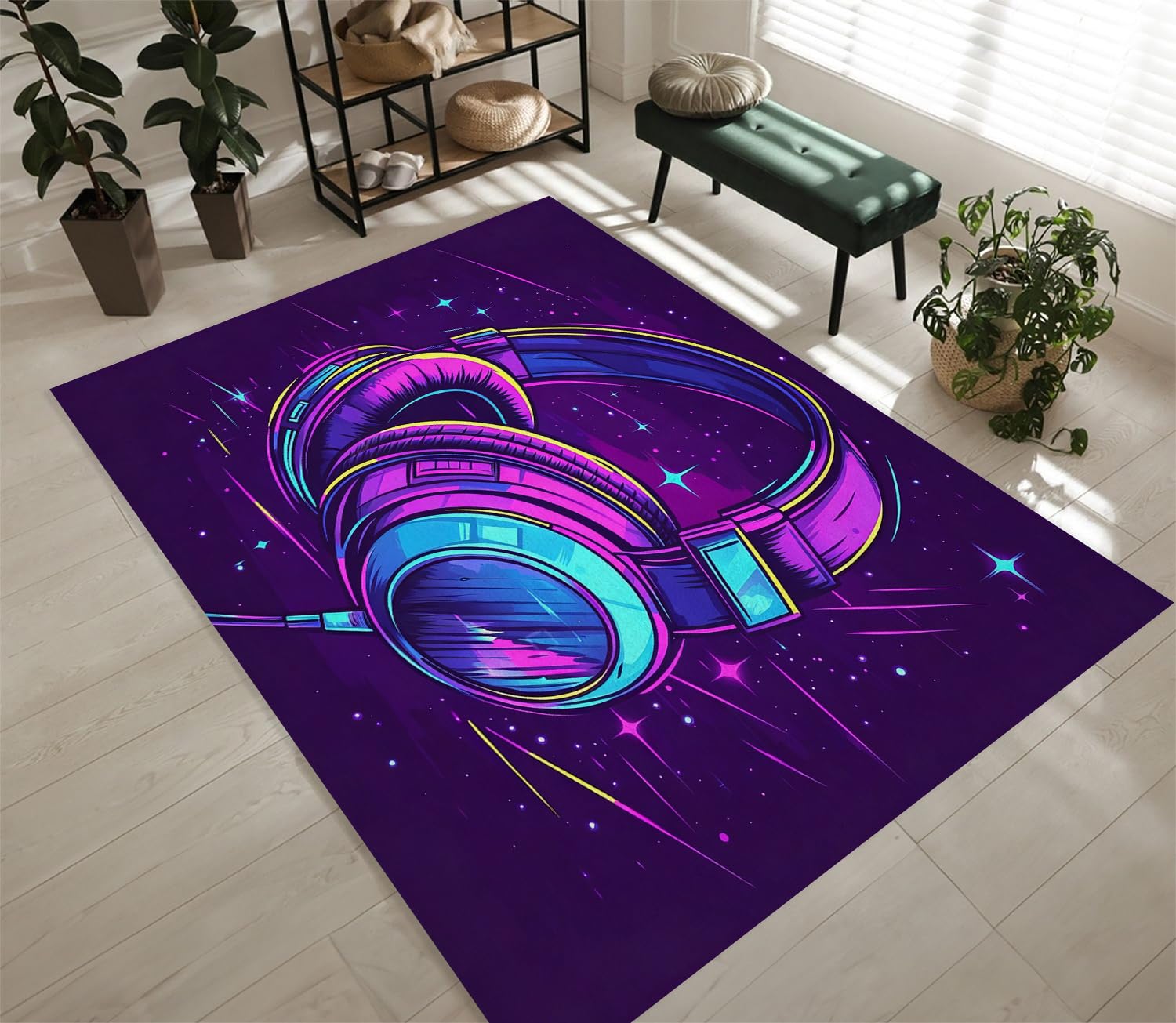 Tapis de couloir intérieur antidérapant lavable 80x150cm moderne