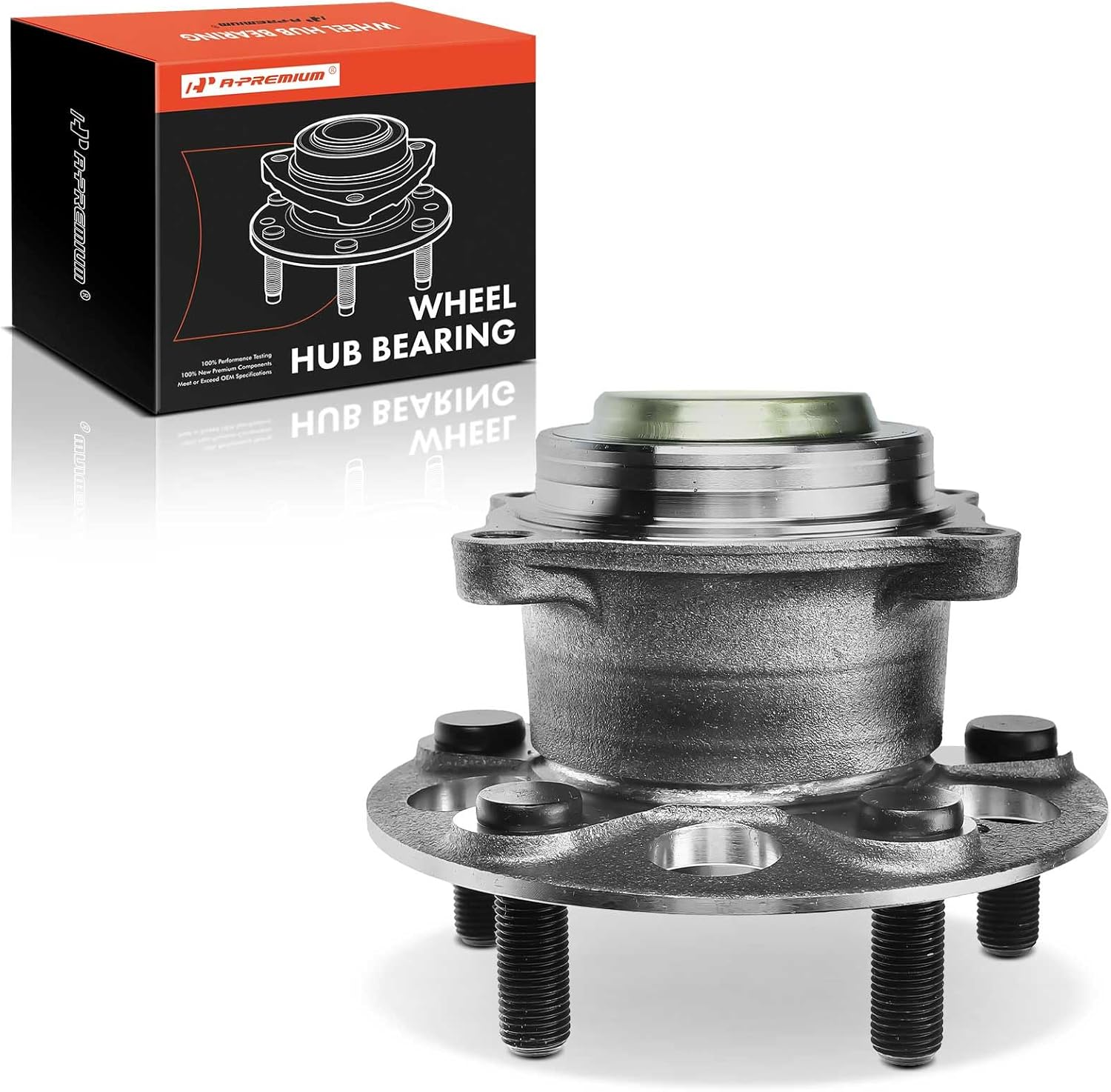 A-Premium Rear Wheel Bearing and Hub Assembly with 5-Lug Compatible with Honda Pilot 2016-2022, Passport 2019-2022 & Acura MDX 2017-2020, FWD Only