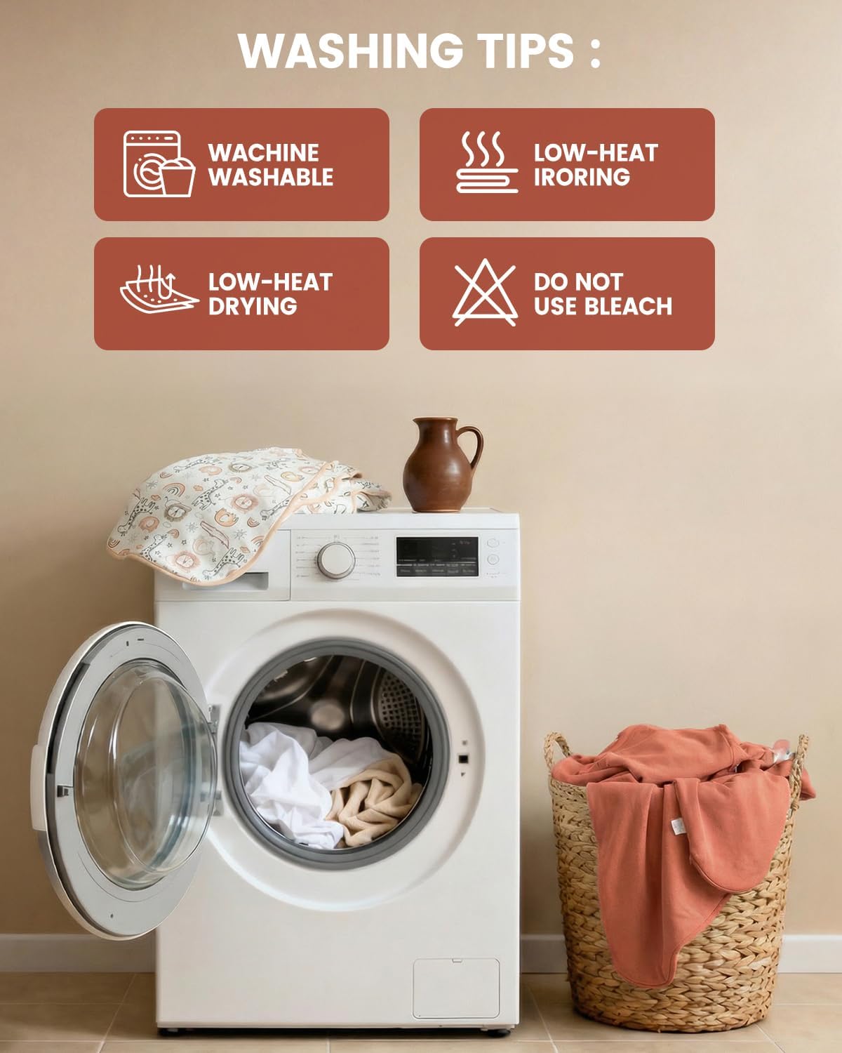 WYTbaby 2 Pack Baby Sleep Sack 1.0 TOG, 100% Cotton Wearable Blanket, 2-Way Zipper Baby Sleeping Bag, 6-12 Months