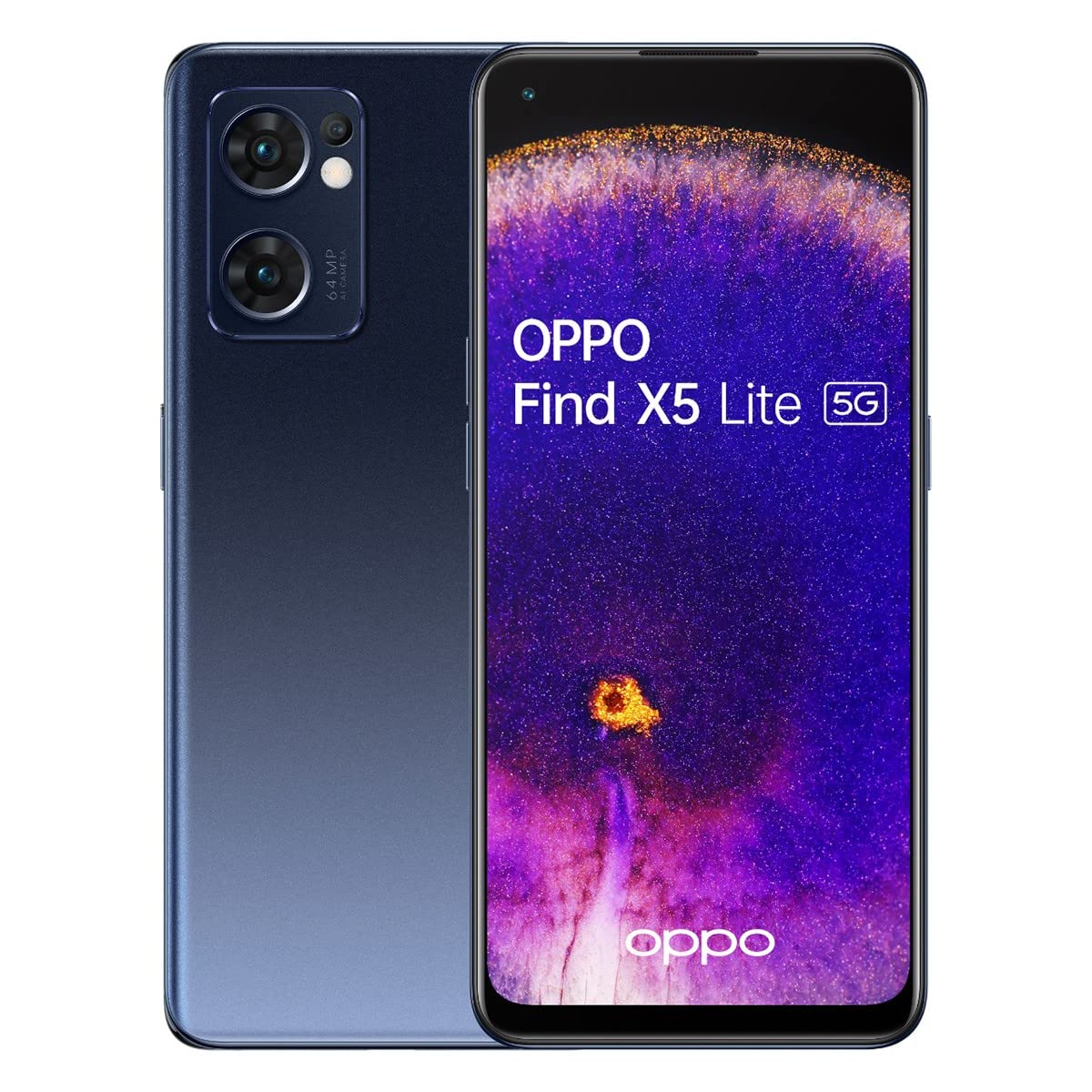 OPPOFind X5 Lite 5G Dual SIM 256GB ROM + 8GB RAM Factory Unlocked Android Smartphone - International Version (Starlight Black)