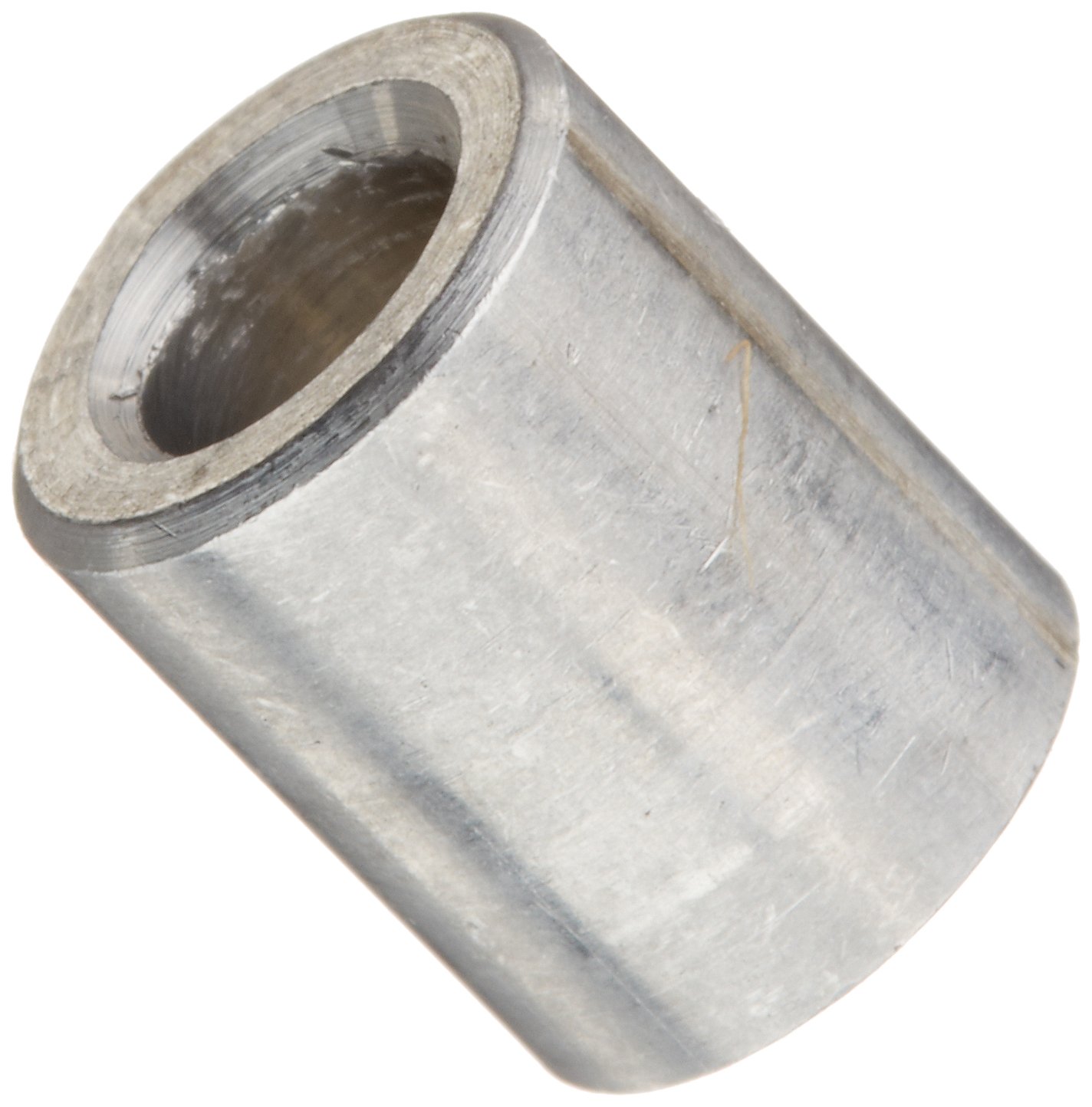 Small Parts 310608RSA Round Spacer, Aluminum, Plain Finish, #8 Screw Size, 5/16" OD, 0.166" ID, 3/8" Length (Pack of 10)