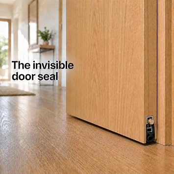 Automatic Door Seal - Exterior Door Seal Bottom Strip Sweep - Professional soundproofing Door Solution and Draft Stopper- Narrow Profile - 36 Inches Cutable to Up to 30 Inches.