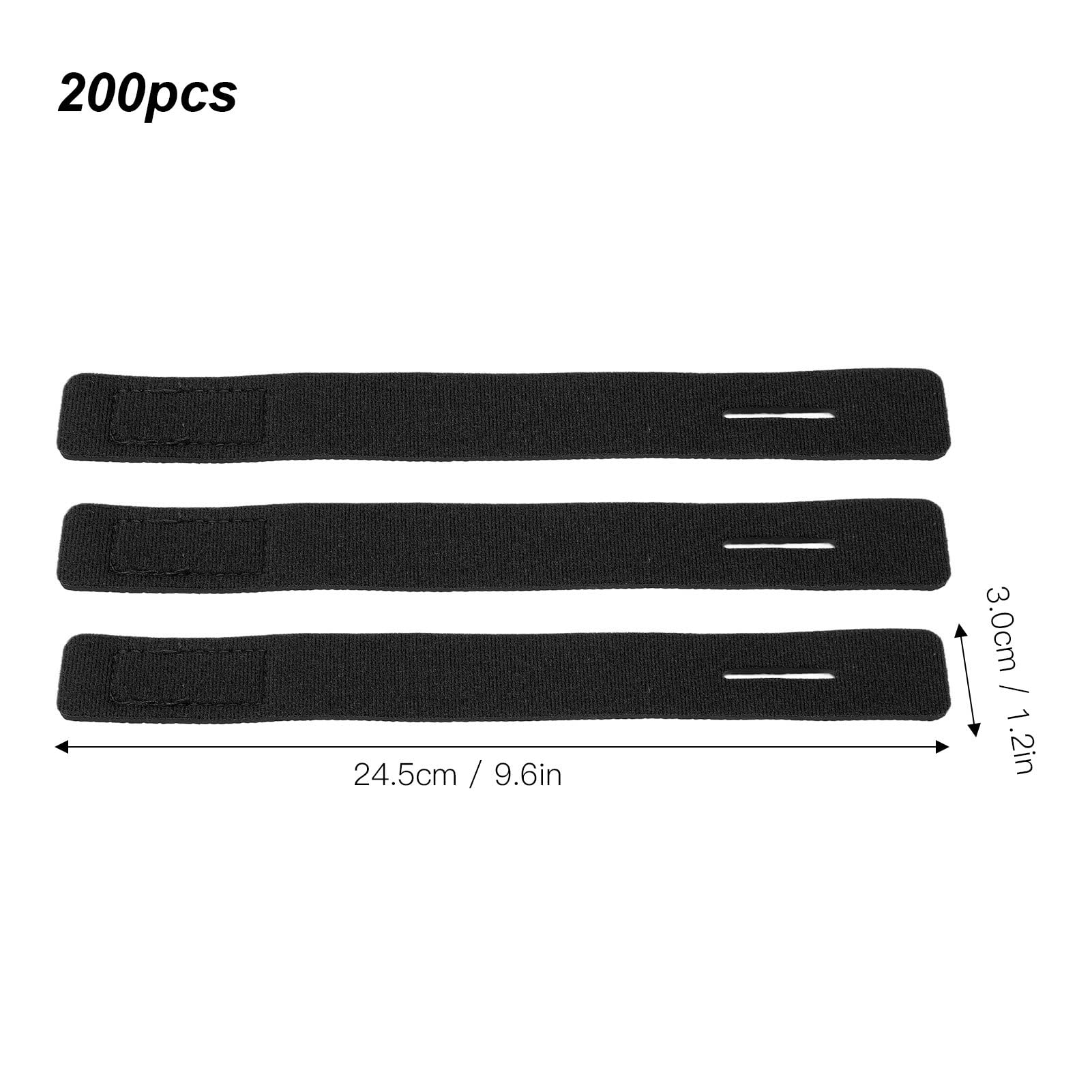 Cinghia per canna da pesca, per una presa sicura e antiscivolo, con anello di guida, materiale in nylon resistente, cinturino elastico facile da usare per riporre e trasportare (nero)