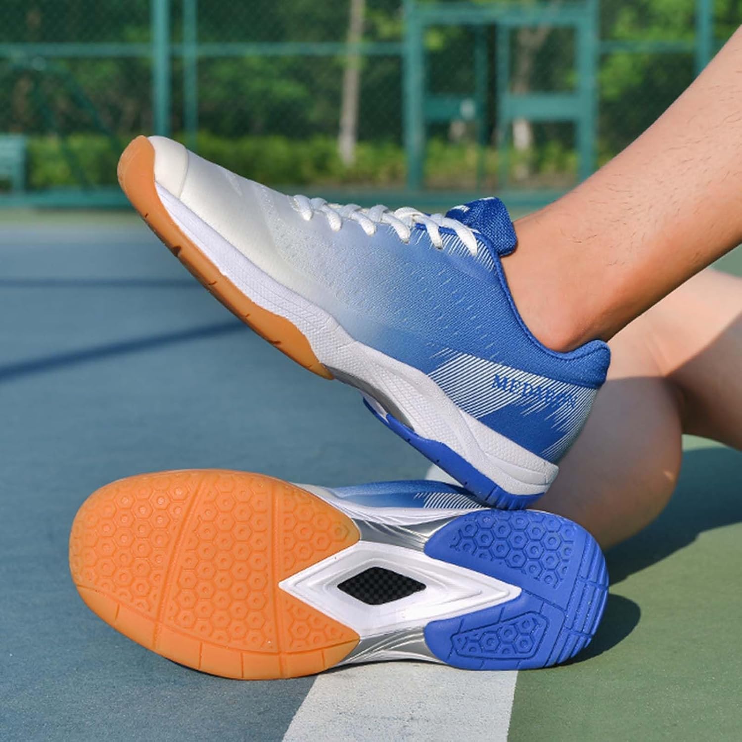 Men's Pickleball Shoes Tennis Racquetball Squash Athletic Shoes Non-Slip Breathable Court Sneakers for Indoor Sport