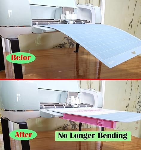 Vista 7 de Bandeja de extensión compatible con Cricut Maker 4 / Maker3 / Maker y Explore Air 4 / Air 3 / Air 2 / Air, soporte extensor de alfombrilla de corte