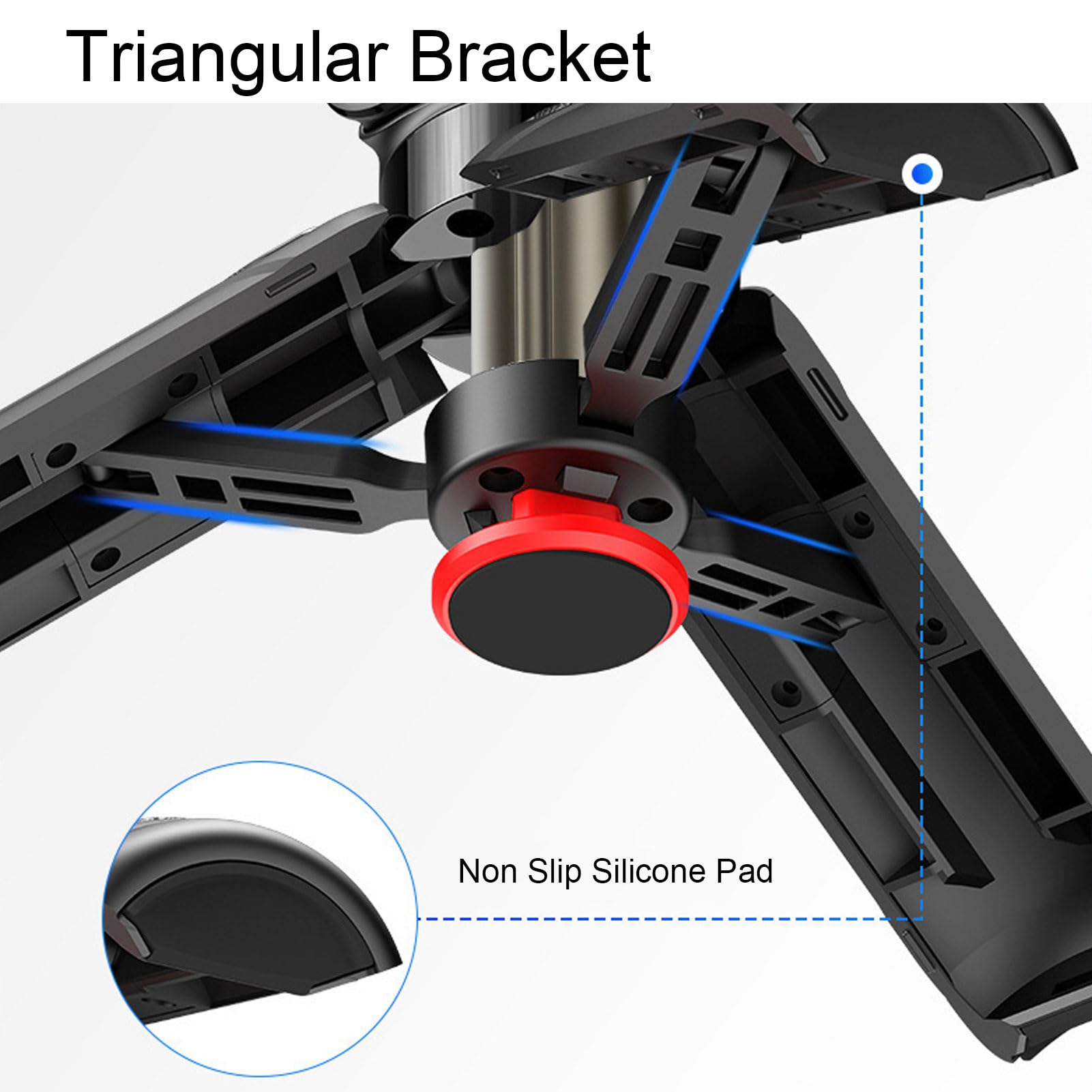 Palo Selfie, Ángulo Ajustable Giratorio Bluetooth Extensible Palo Selfie Trípode Portátil con Soporte para Teléfono Desmontable para Viajes Eventos Reuniones Familiares