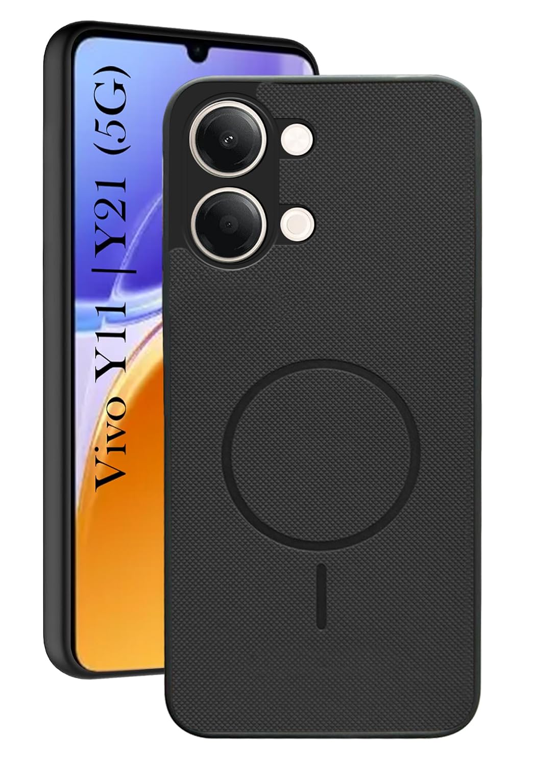 Jkobi PU Leather Back Cover Case for Vivo Y11 | Vivo Y21 5G (Texture Grip Design | Professional Minimalist | Camera Protection | Soft and Flexible) Jkobi PU Leather Back Cover Case for Vivo Y11 | Vivo Y21 5G (Texture Grip Design | Professional Minimalist | Camera Protection | Soft and Flexible)