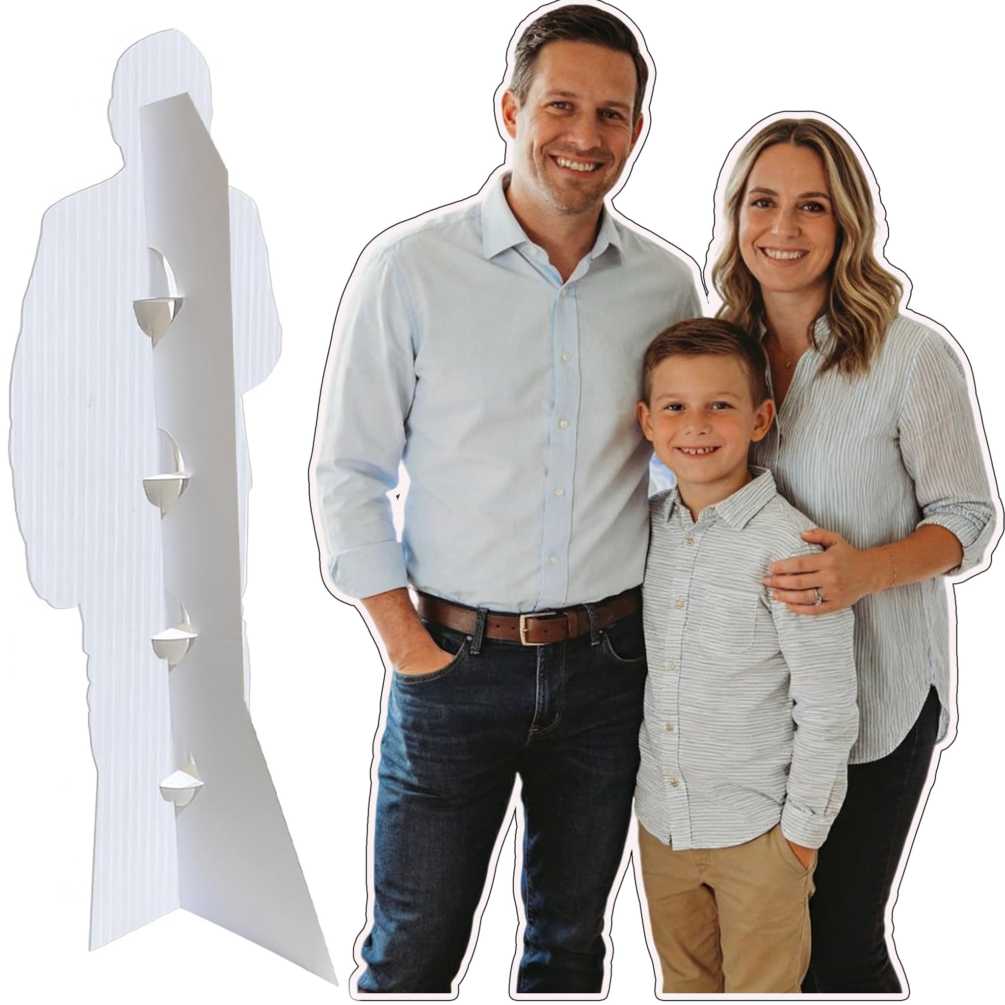 243cm Personalizzati Sagoma in cartone Tagli naturali per la laurea foto compleanno, matrimonio，supporto per decorazione di matrimoni, anniversari, feste (D 48inches)