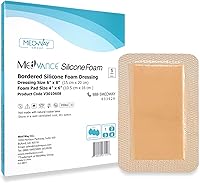 Vista 9 de MedVance TM Silicone – Tamaño del apósito de espuma adhesiva de silicona con bordes, 6 x 6 pulgadas (almohadilla de 4.1 x 4.1 pulgadas), caja de 5