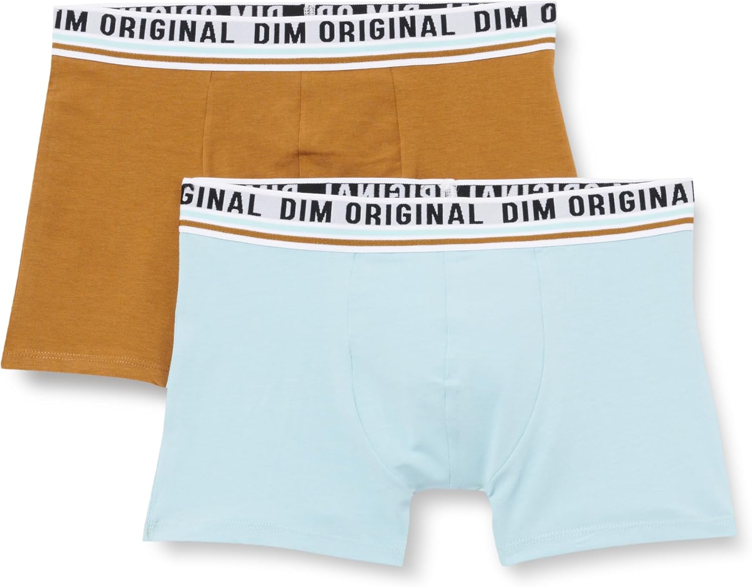 Dim Pack De 2 Boxers Original Design Elastic Cotton Kids x2 Multicolor 12, Multicolour, 12, multi-colord, 12
